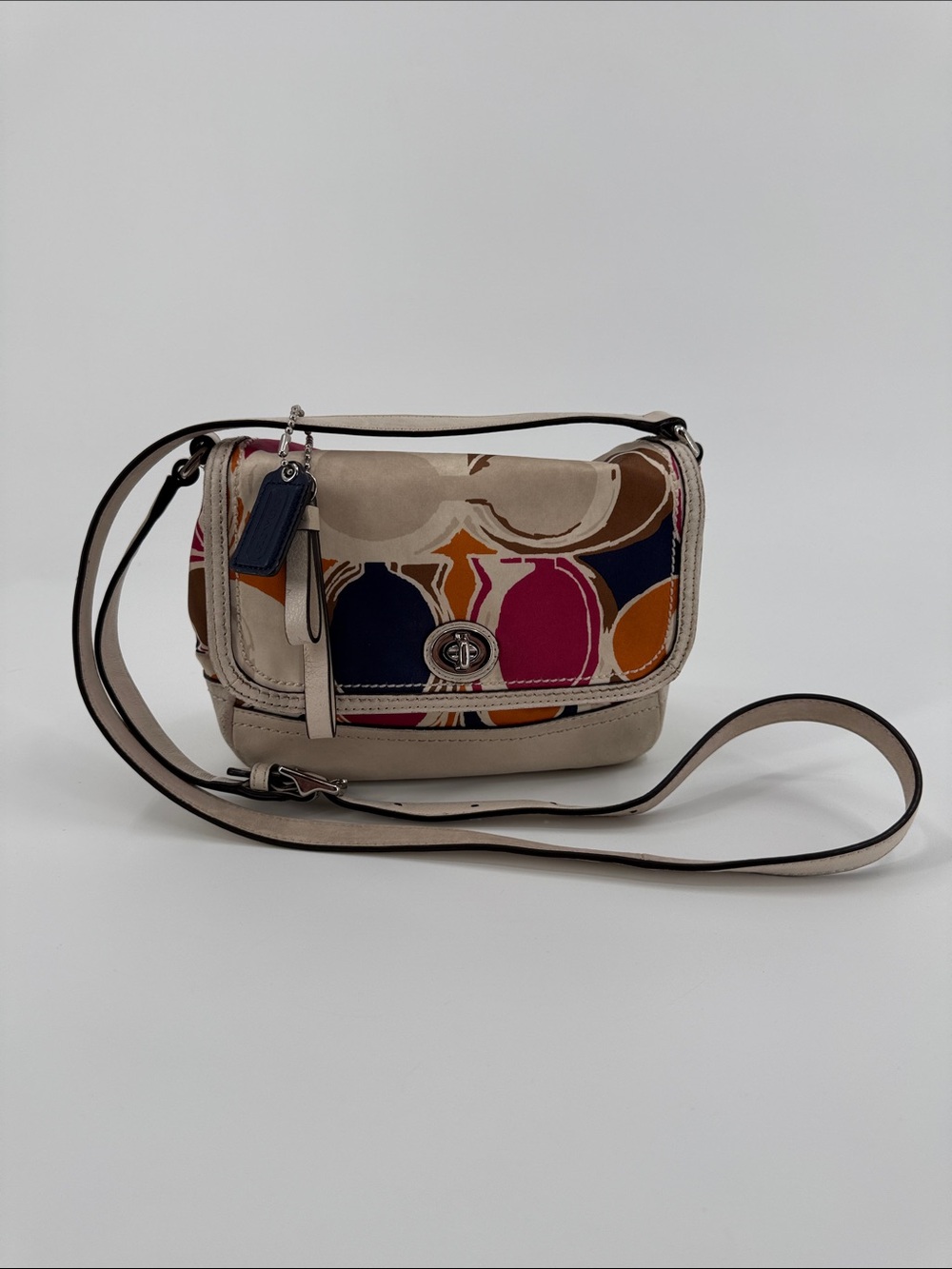 Coach Park Signature Hand Drawn Scarf print crossbody/ shoulder bag
